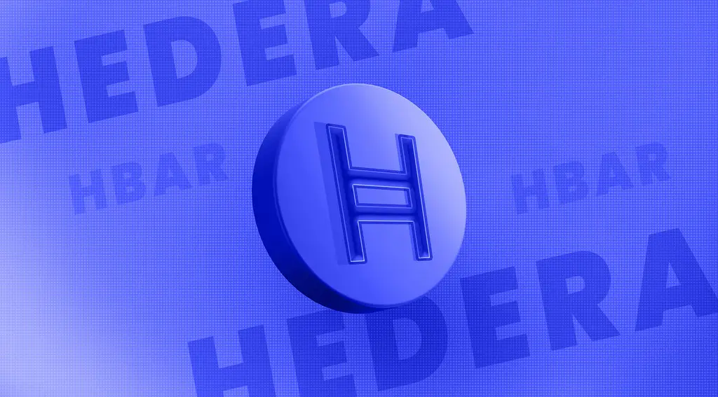 Hedera HBAR 3D crypto currency logo