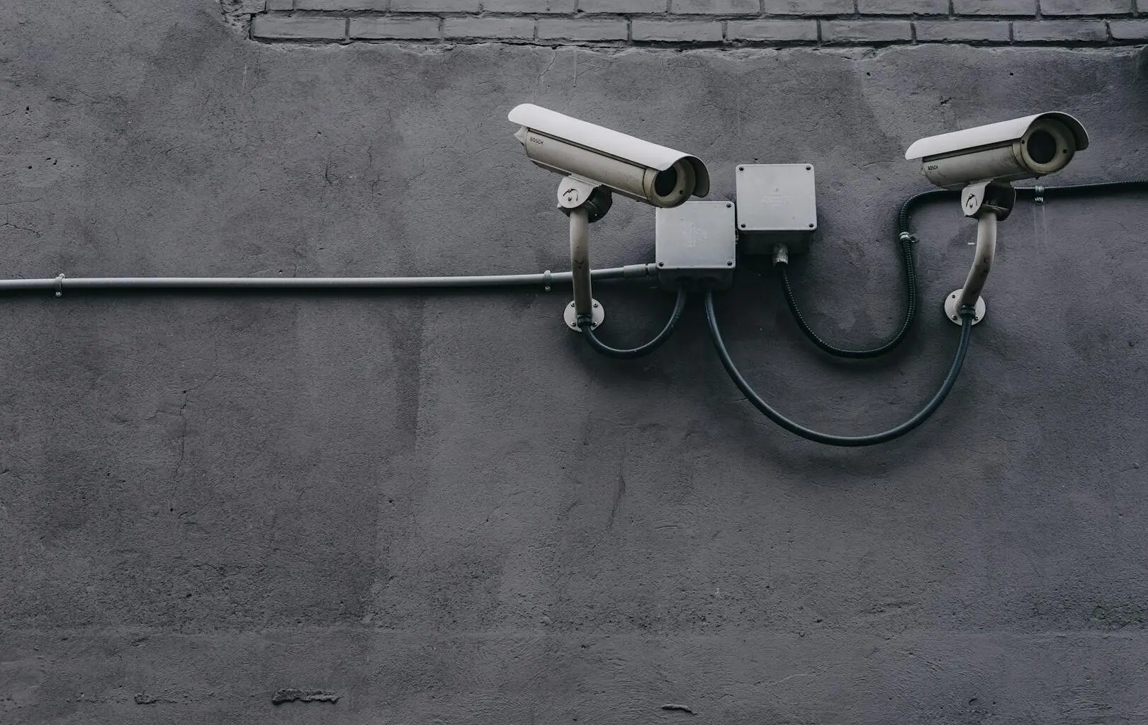 An image of surveillance cameras representing crypto privacy coins.
