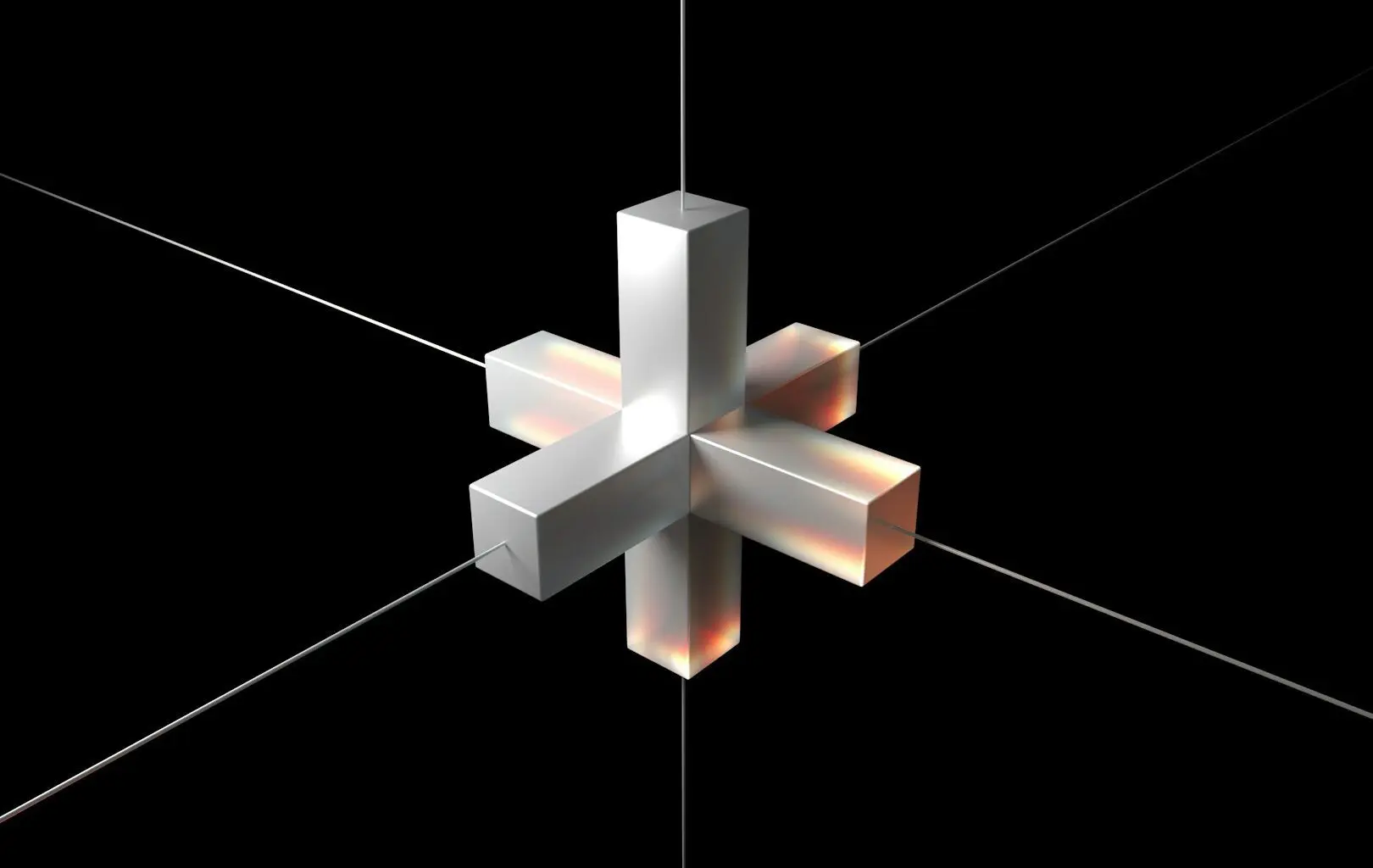 A geometric object, representing blockchain.