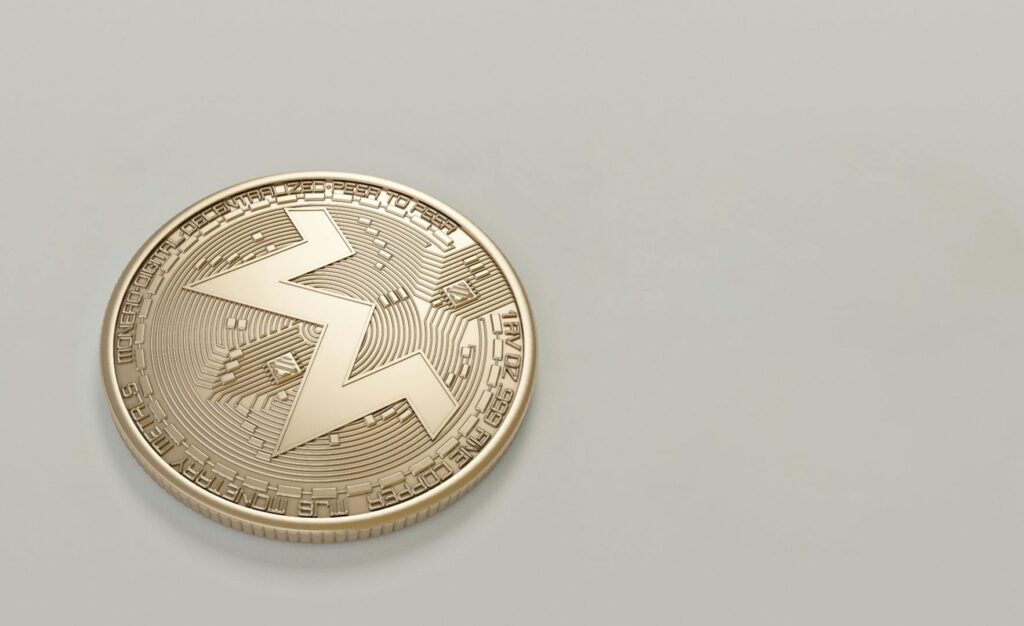 An image of a Monero physical coin.
